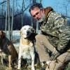 Bill with Molly and Mindy
