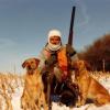 Bill pheasant hunting with JC and Mindy