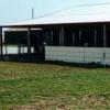 A view of the dog runs and kennel